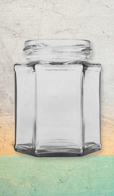 250 GMS HEXAGONAL JAR