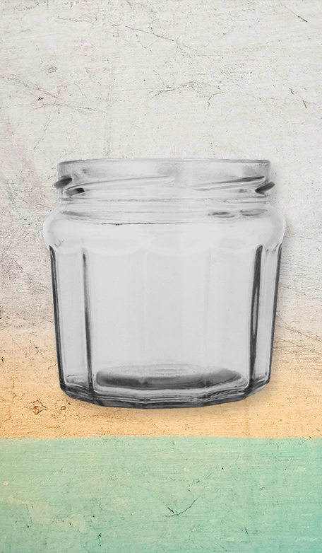 300 ML (12 SIDED) POLYGON JAR