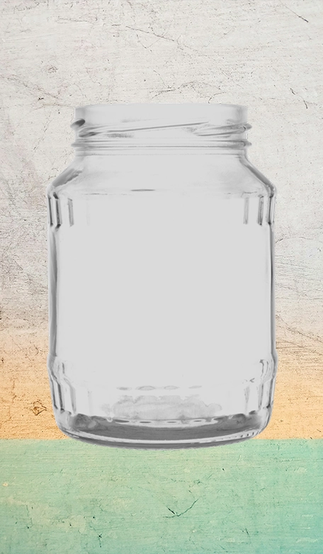 370 ML FLUTED JAR