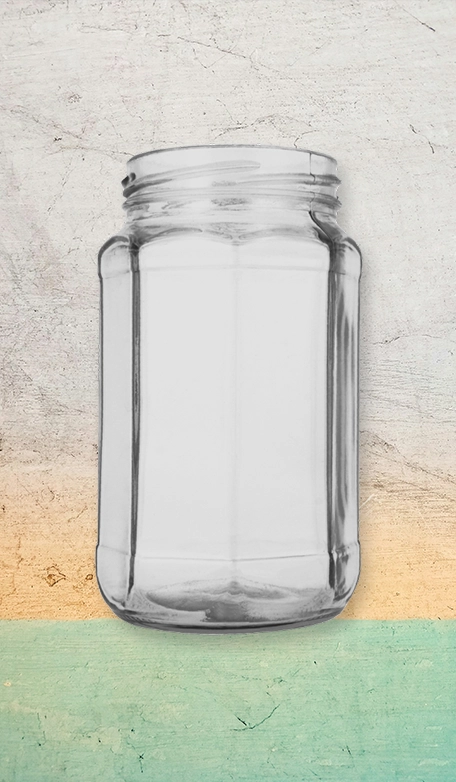 370 ML OCTAGONAL JAR